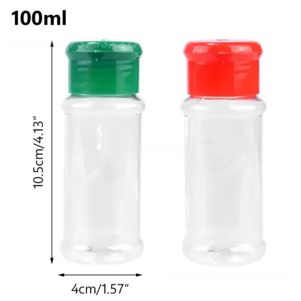 1/3/5PCS Air Bottle Container White Portable Kitchen Gadget Tool Spice Cans Kitchen Gadgets Barbecue Taste Bottle Colorful 100ml - Image 3