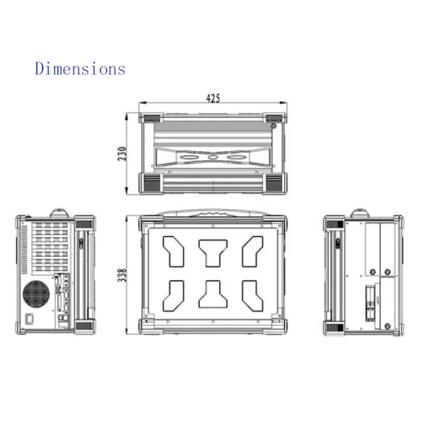 15 inch LCD 5 pcs HDD space ruggedized portable computer for Data forensics - Image 5