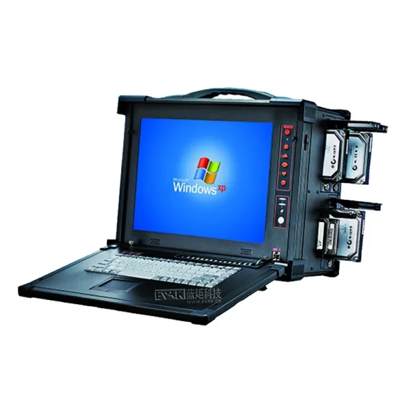 15 inch LCD 5 pcs HDD space ruggedized portable computer for Data forensics