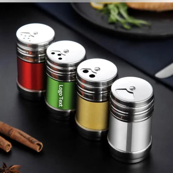 Free customized stainless steel seasoning can, customization pepper powder and cumin sesame salt, seasoning box for white sugar - Image 2