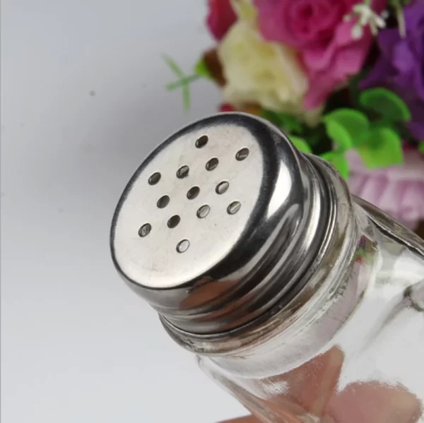 Glass Seasoning Bottle Black White Salt Pepper Shaker Kitchen Condiment Bottle Storage Bottle Seasoning Tools Kitchen Supplies - Image 4