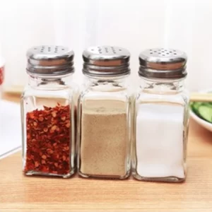 Glass Seasoning Bottle Black White Salt Pepper Shaker Kitchen Condiment Bottle Storage Bottle Seasoning Tools Kitchen Supplies