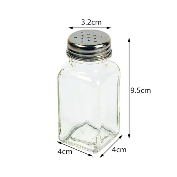 Glass Seasoning Bottle Black White Salt Pepper Shaker Kitchen Condiment Bottle Storage Bottle Seasoning Tools Kitchen Supplies - Image 6