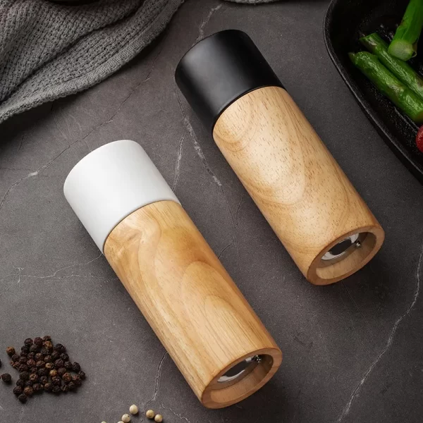 Multi-Functional Black White Salt Pepper Grinder Seasoning Spice Mill 6inch - Image 6