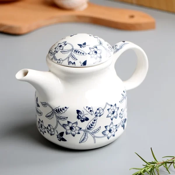 New Fashion Noodle House Blue and White Porcelain Ceramic Seasoning Pot Pepper Pot Vinegar Pot Soy Sauce Pot Kitchen Supplies - Image 2