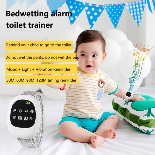 Wireless Bedwetting Alarm Bed Wetting Enuresis Smart Urine Sensor Tech Baby Diaper for Infant Toddler Adult - Image 2